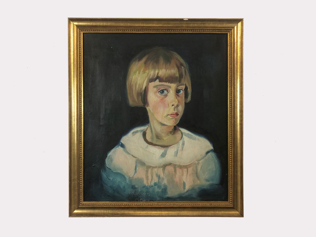 Foto Oil Painting Portrait of a Young Girl h52x46 26E1