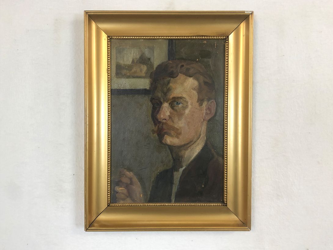 Foto Oil Painting Artist&#8217;s Self Portrait h50x39 26A14