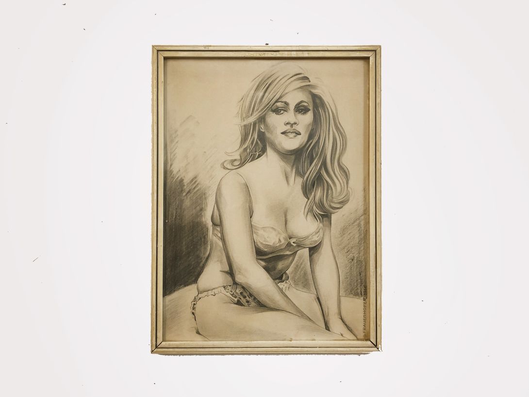 Foto Pinup Drawing 1962 h42x31 20C4