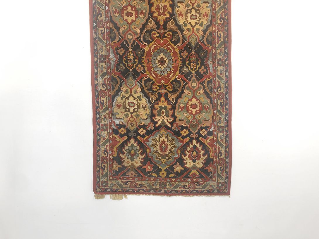 Foto Green and Brown Persian Carpet 216x111cm 0195