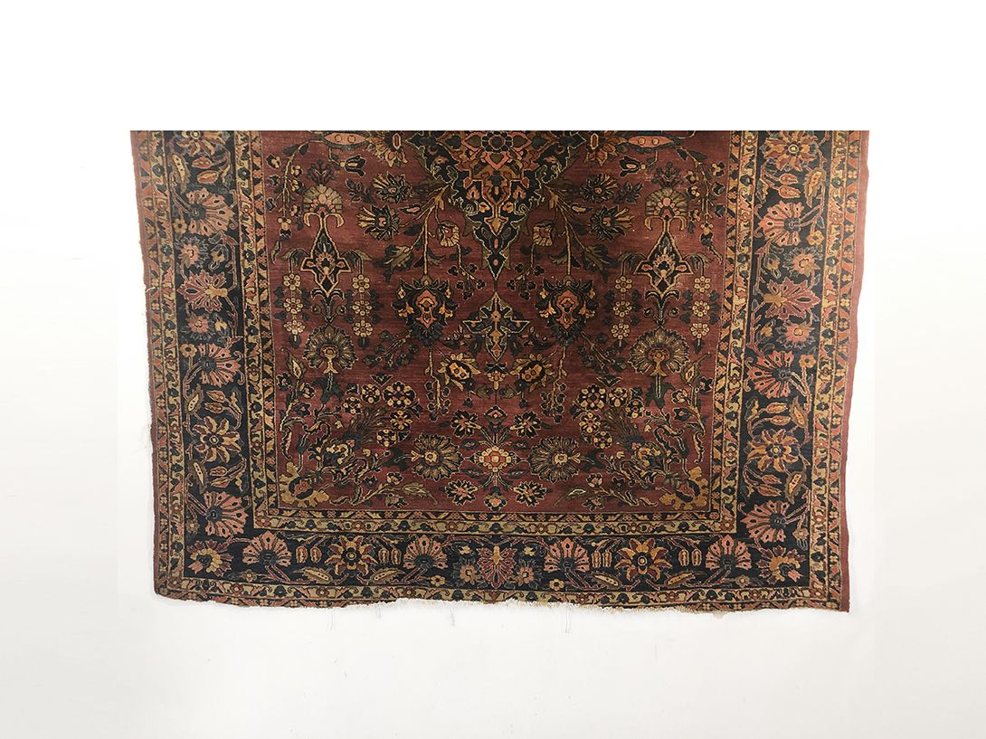 Foto Romantic Brown Persian Carpet with Floral Details 341x270cm 0240 //