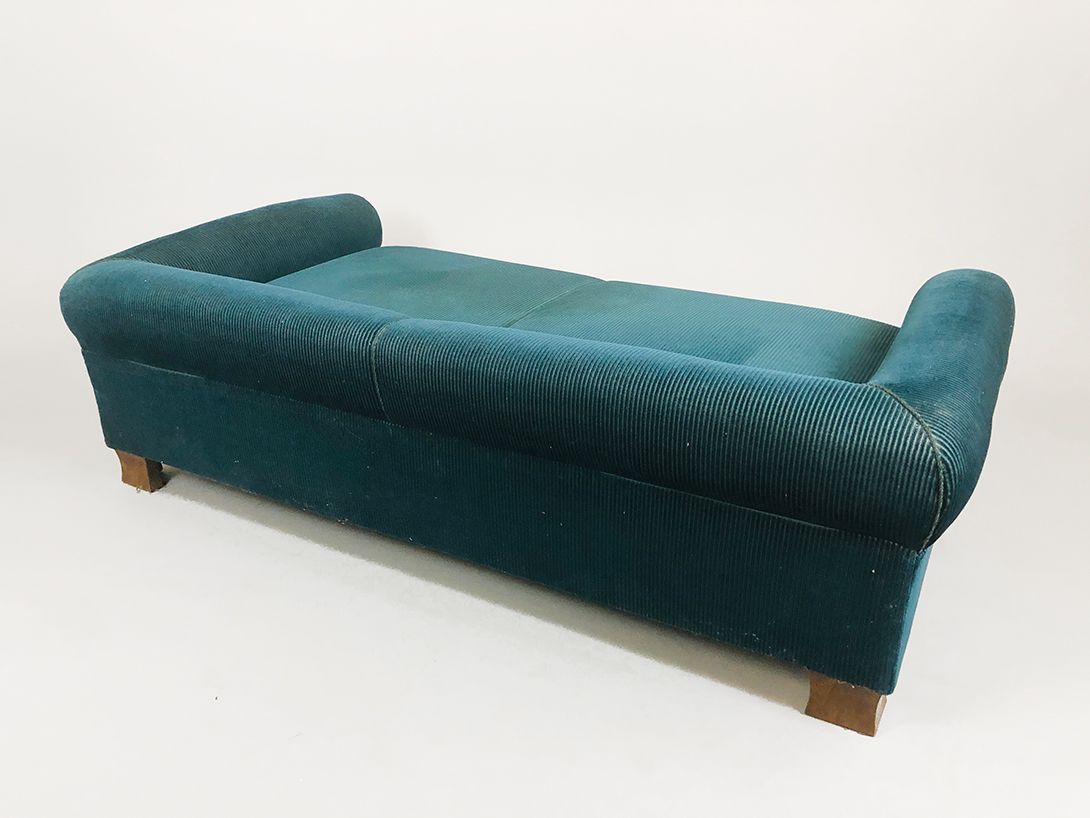 Foto Green Cord Sofa