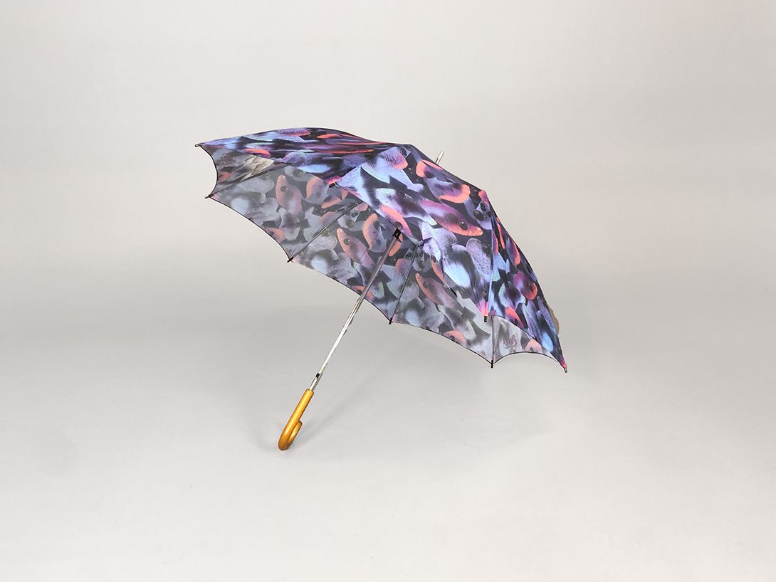 Foto Blue and Pink Pattern Punica Umbrella