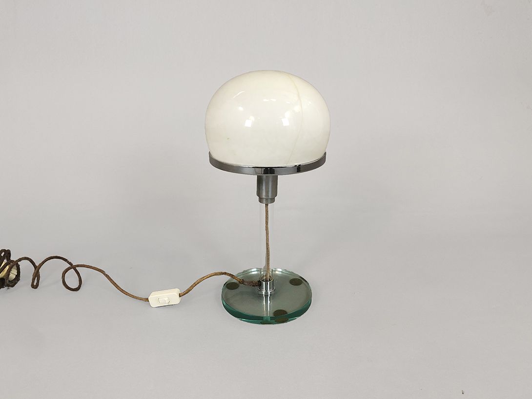 Foto White Wagenfeld Table Lamp h45 RB4