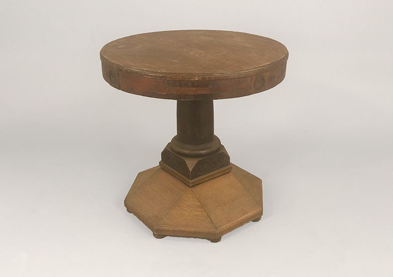 Foto Wooden Round Side Table h78x79