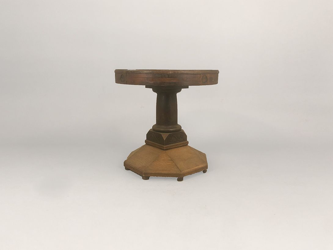 Foto Wooden Round Side Table h78x79