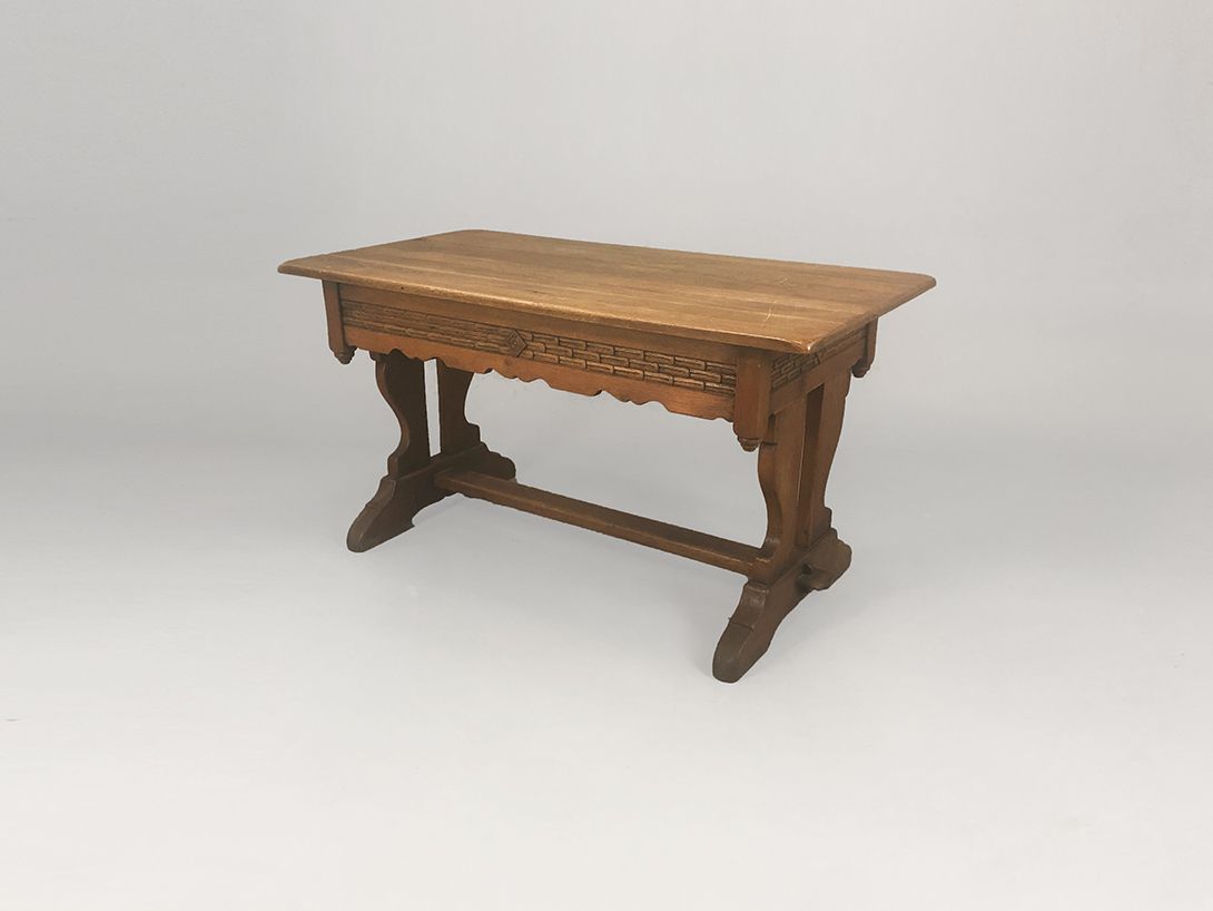 Foto Wooden Table with Drawers H76x140x75