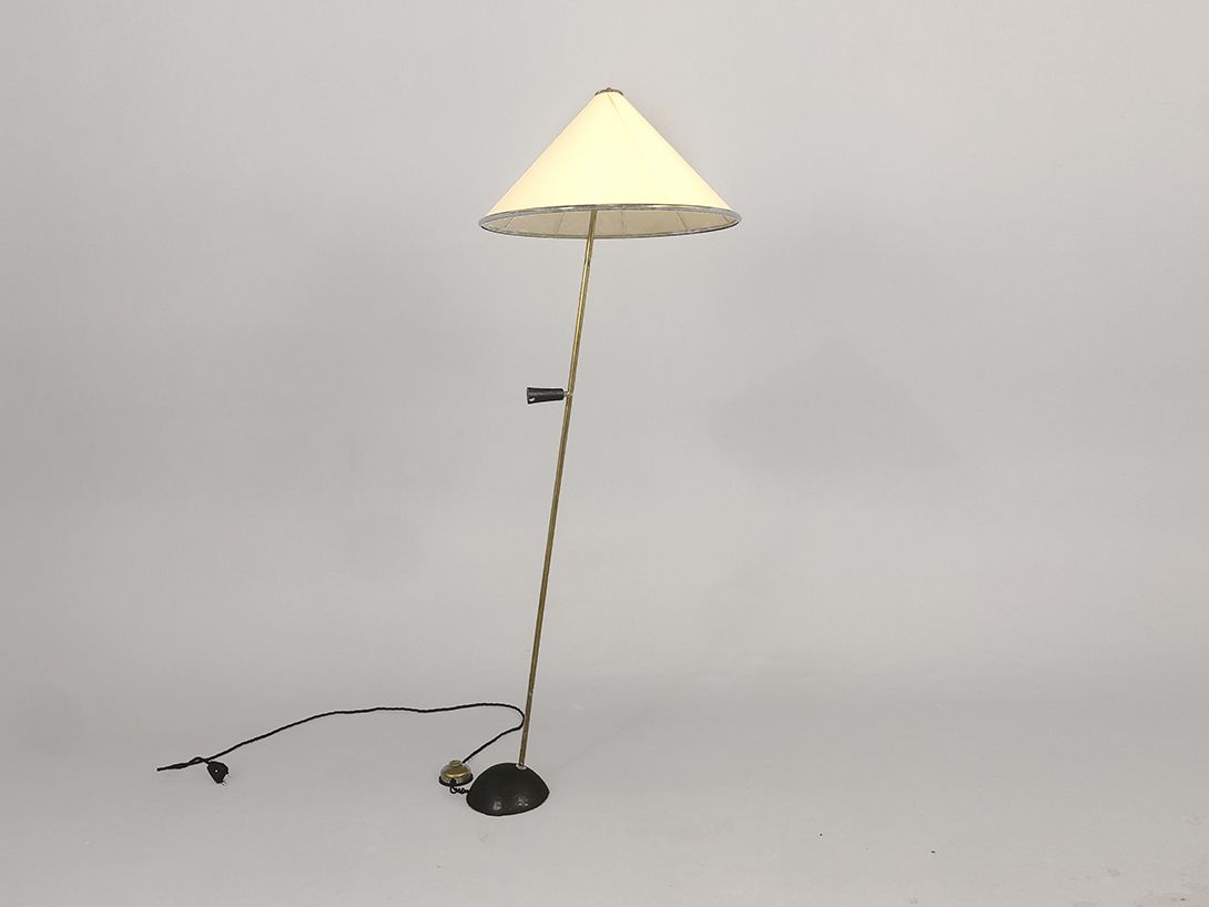 Foto Floor Lamp with Asymmetric Brass Stand h130