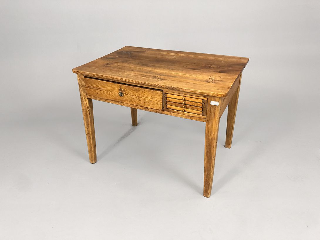 Foto Original Meissen Porcelain Manufactory Wooden Work Desk 1890 h71x95x46
