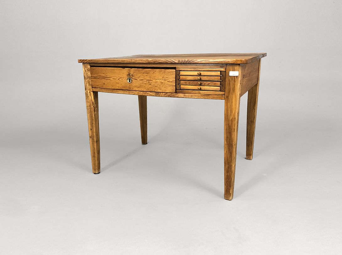 Foto Original Meissen Porcelain Manufactory Wooden Work Desk 1890 h71x95x46