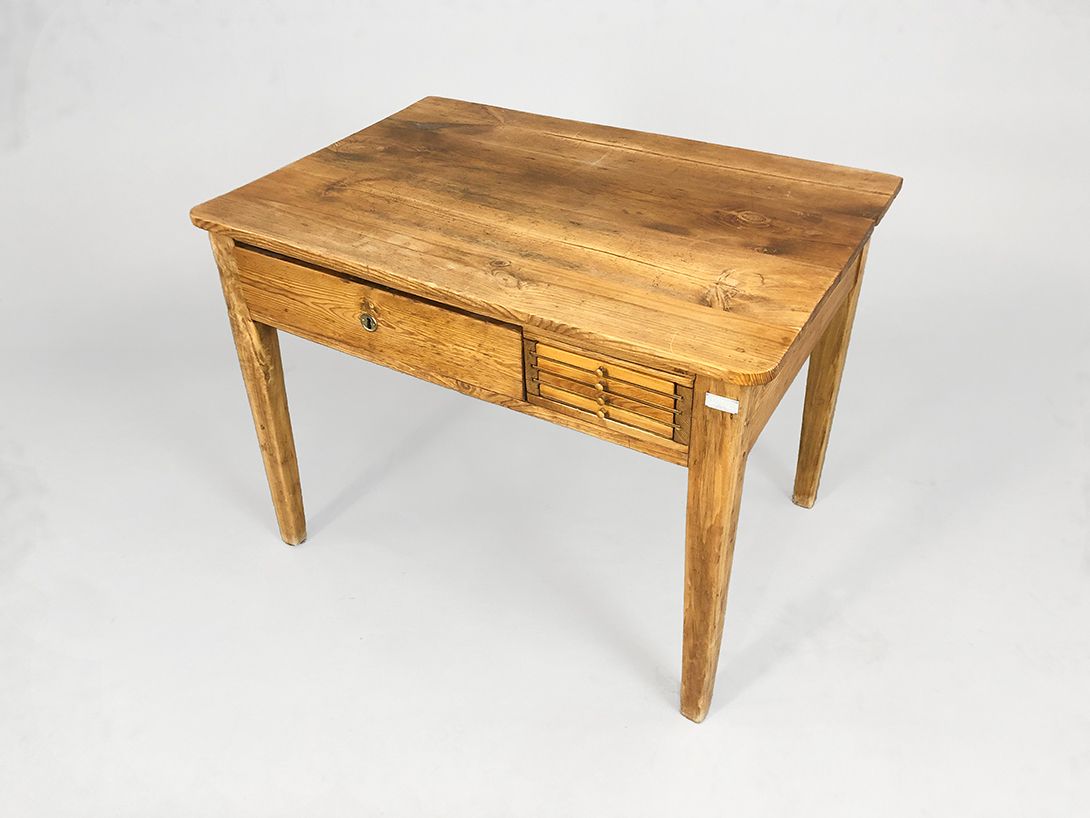 Foto Original Meissen Porcelain Manufactory Wooden Work Desk 1890 h71x95x46
