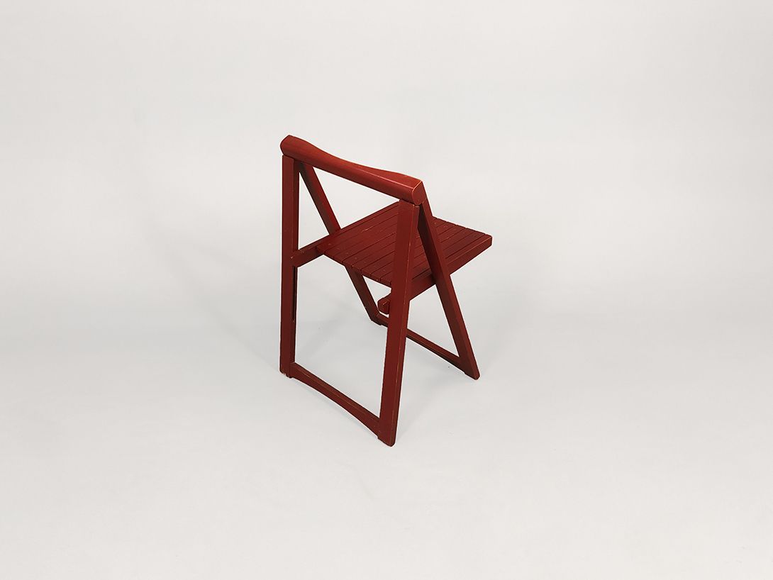 Foto Red Foldable Garden Chair