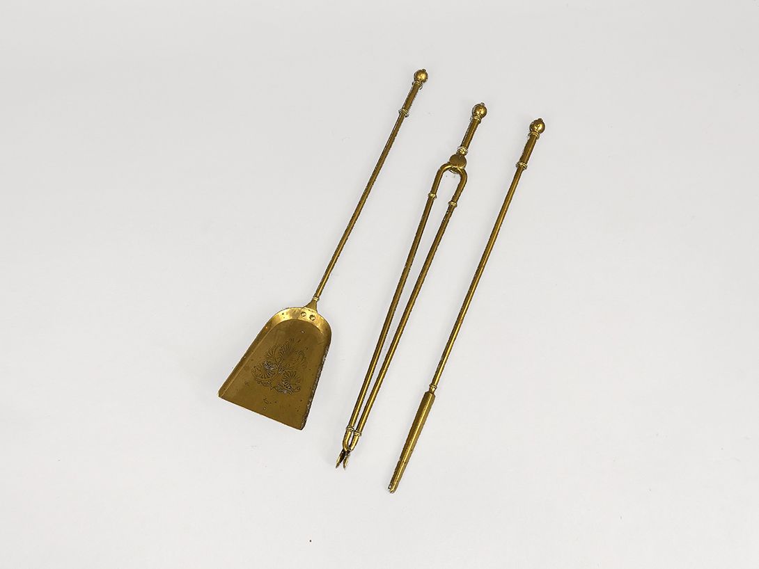 Foto Brass Fireplace Set