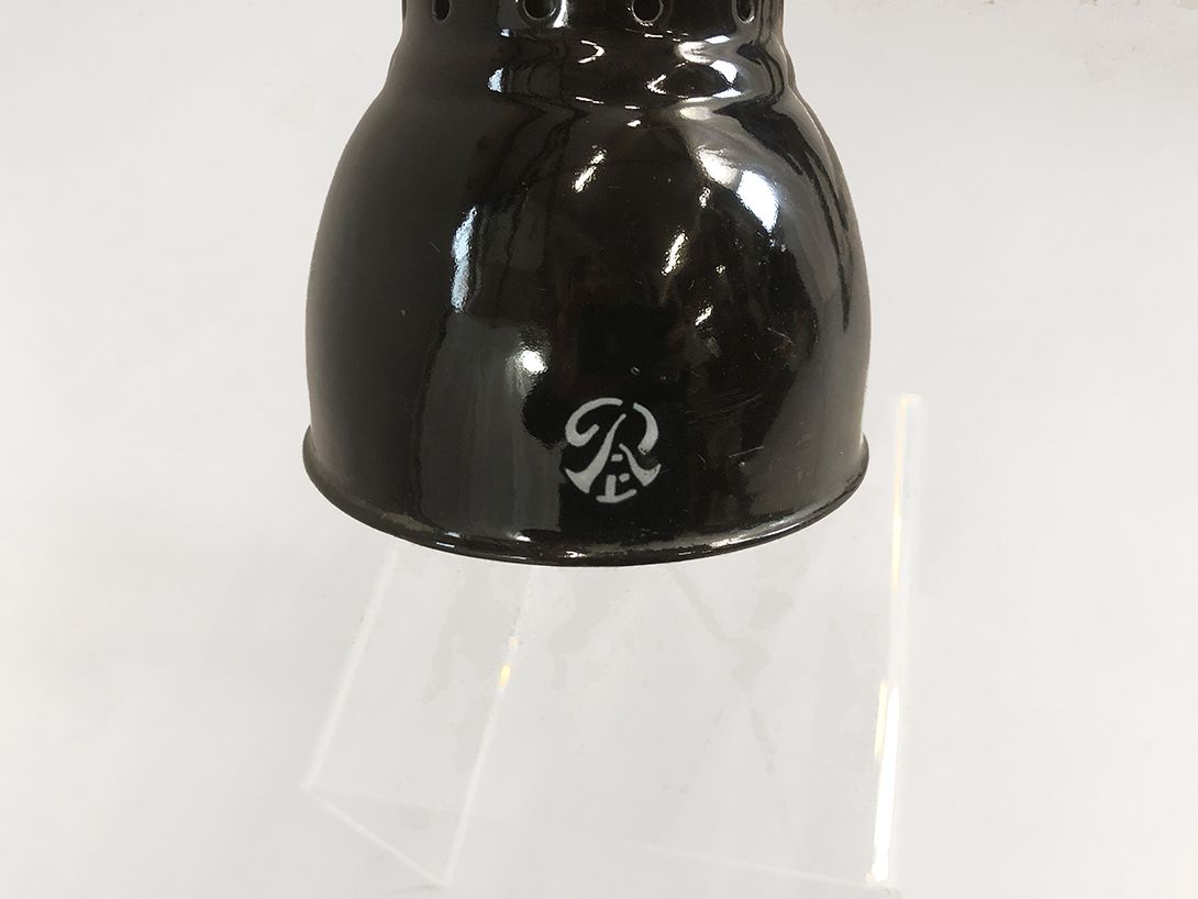 Foto Antique Black Clamp Lamp Germany 1922 h63