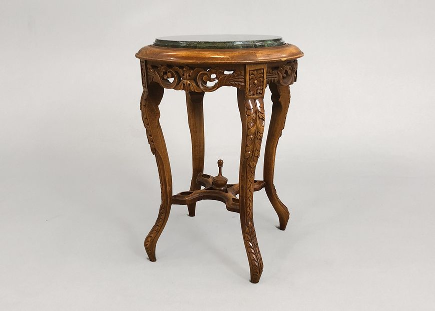 Foto Round Side Table with Marble Top h43x40
