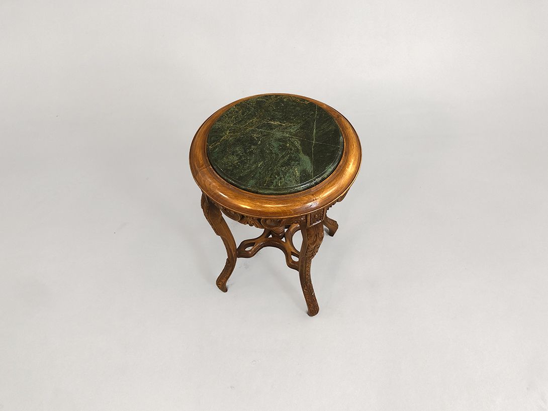 Foto Round Side Table with Marble Top h43x40