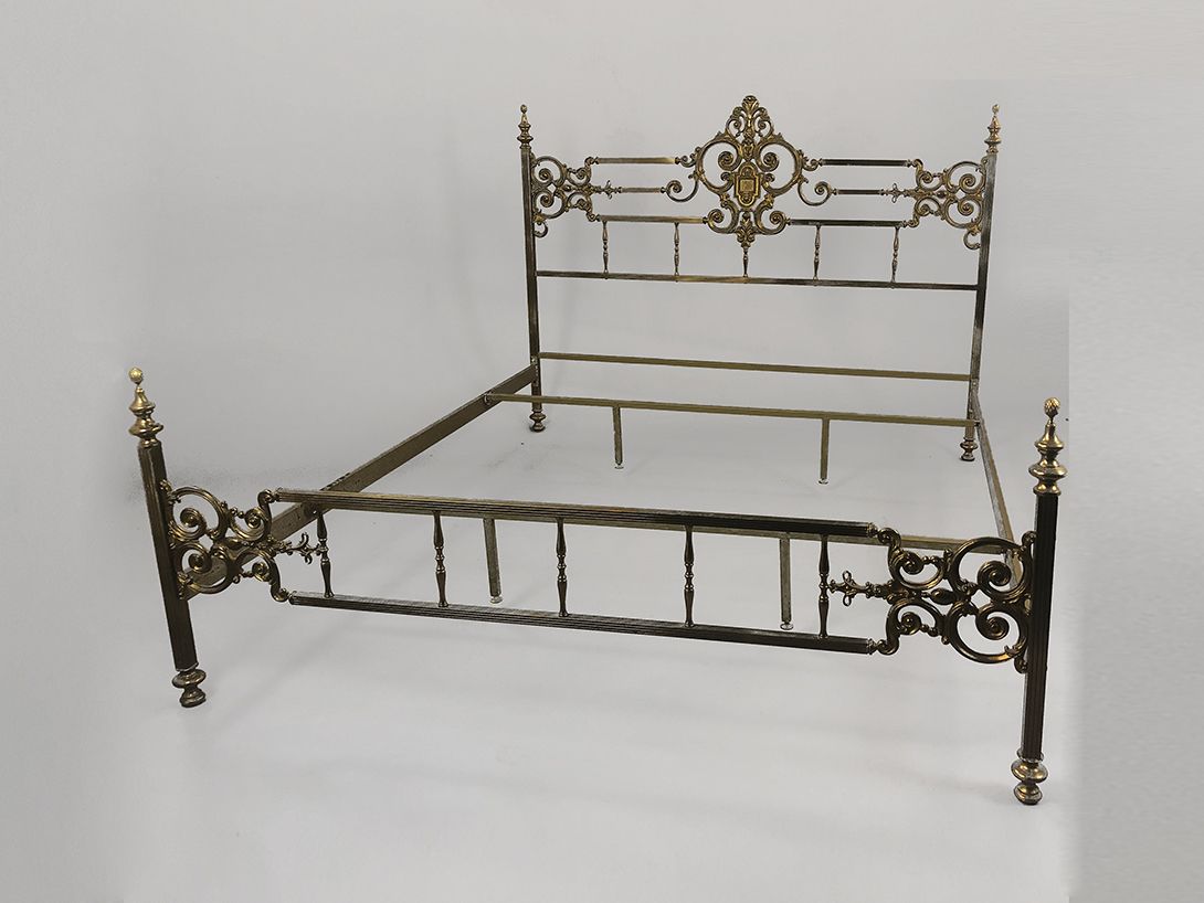 Foto Brass Bed Frame 202&#215;167 Paris 1920