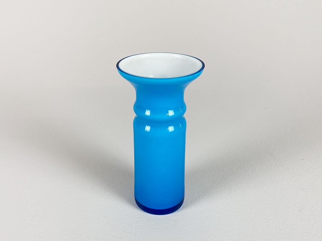 Foto Blue Glass Vase h18