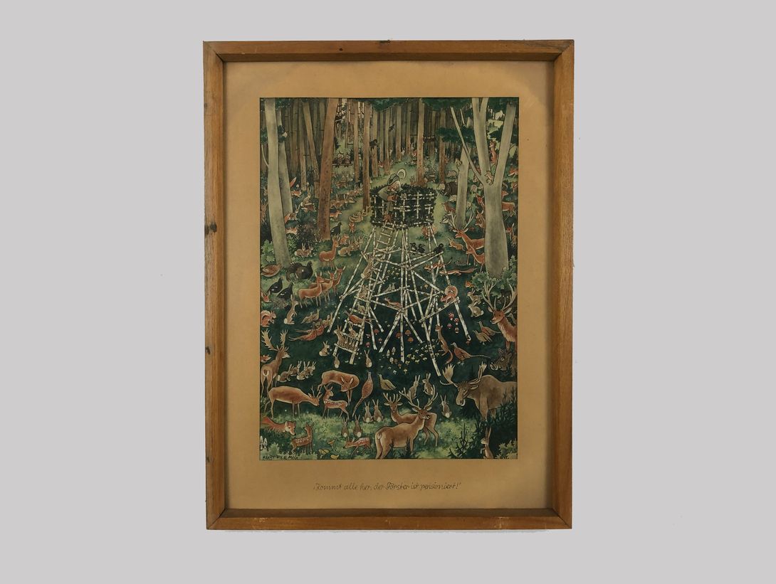Foto Painting Animals in the Woods h65x50 22E65