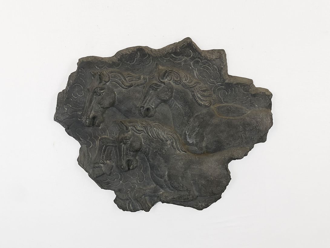 Foto Three Galloping Horses in Stone Optic h80 6C3