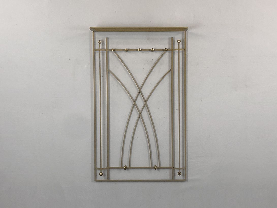 Foto Brass Wall Wardrobe with Hat Rack