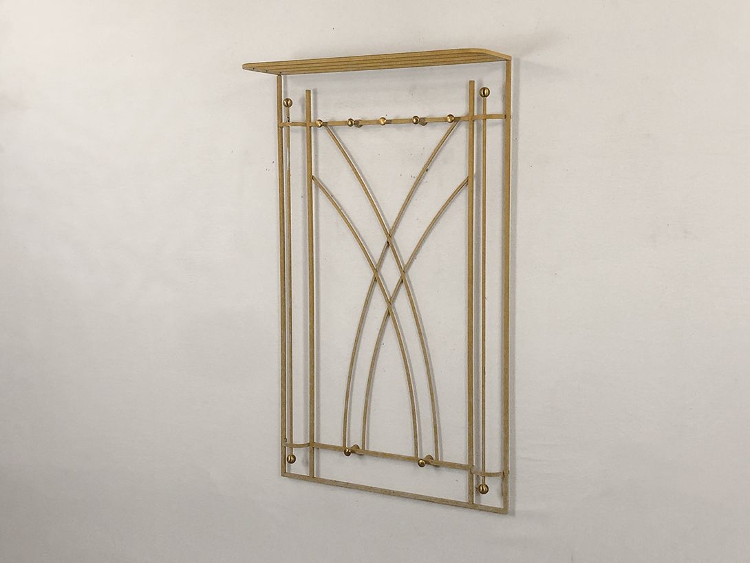 Foto Brass Wall Wardrobe with Hat Rack