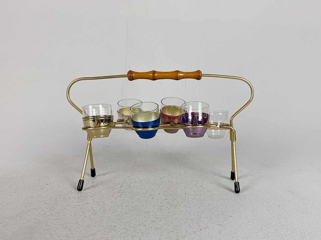 Foto Brass Shot Glass Stand