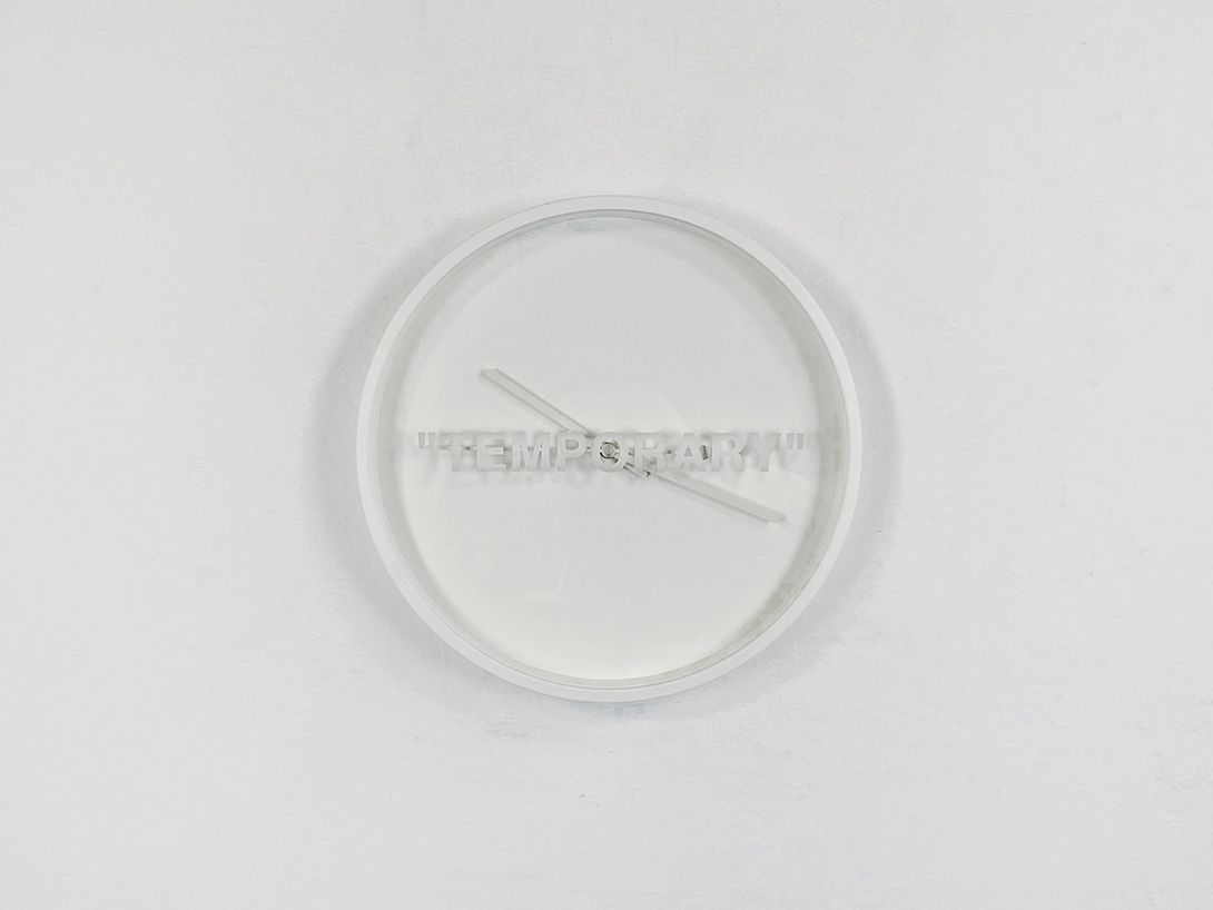 Foto Ikea Markerad TEMPORARY Clock by Virgil Abloh