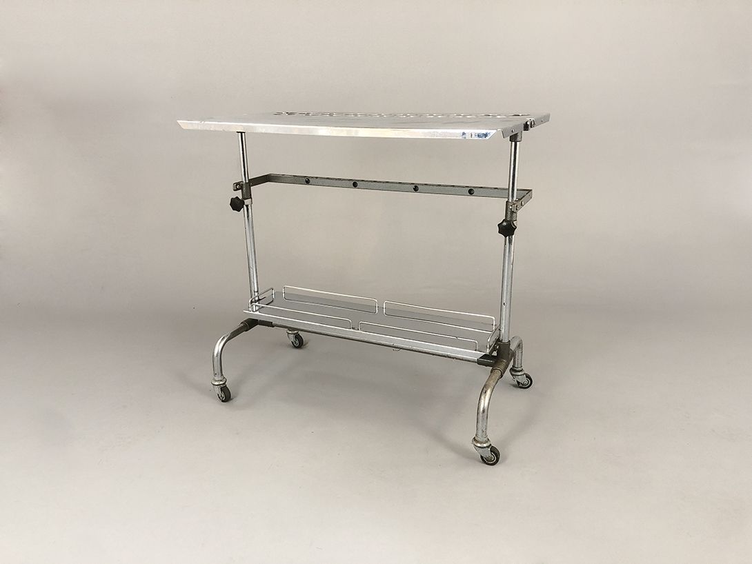 Foto Medical Trolley Industrial Metal Bar Cart h86x56x93