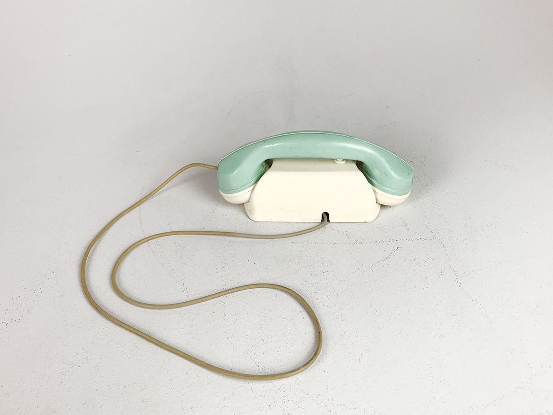 Foto Turquoise Flaco Telephone, GDR