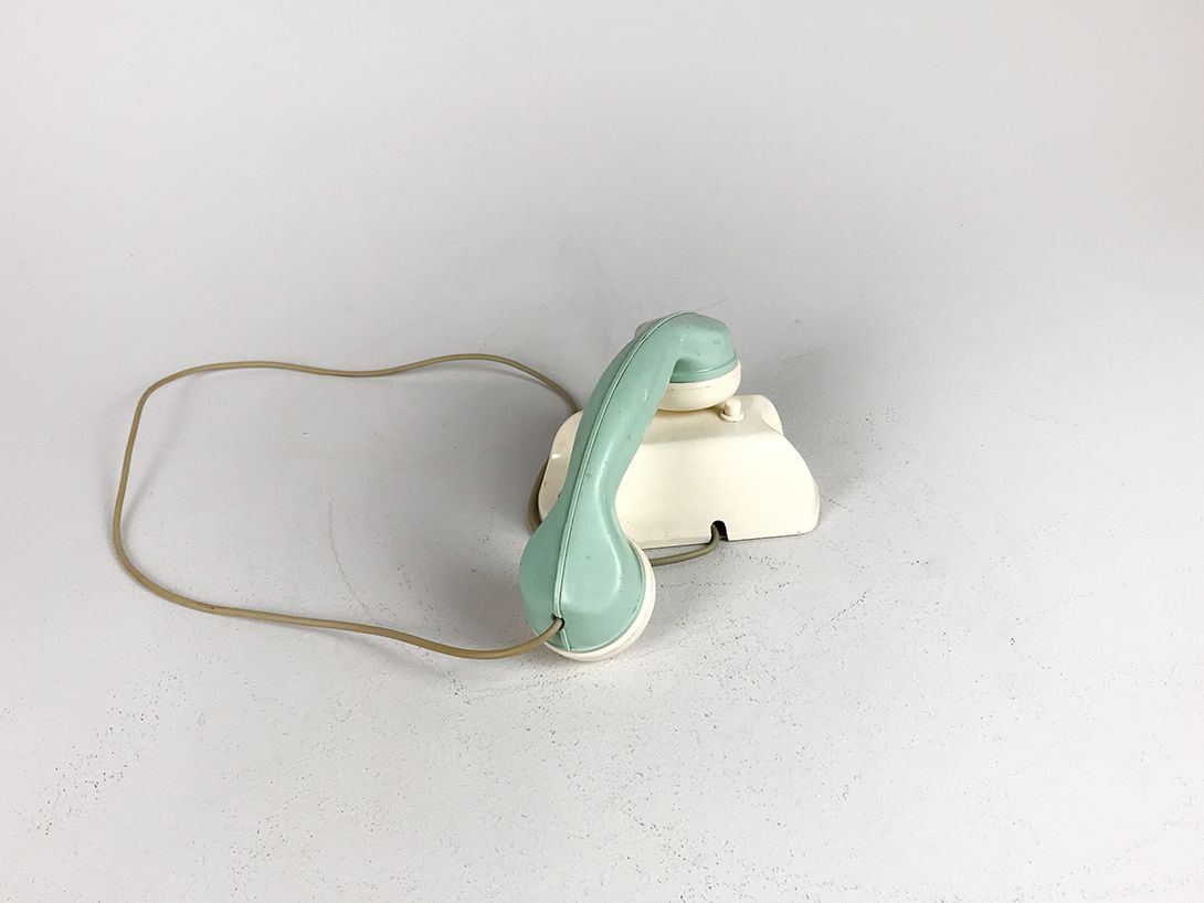 Foto Turquoise Flaco Telephone, GDR