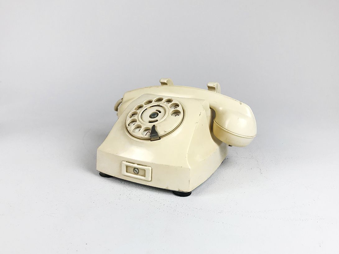 Foto Beige Hustelefon Telephone, Denmark
