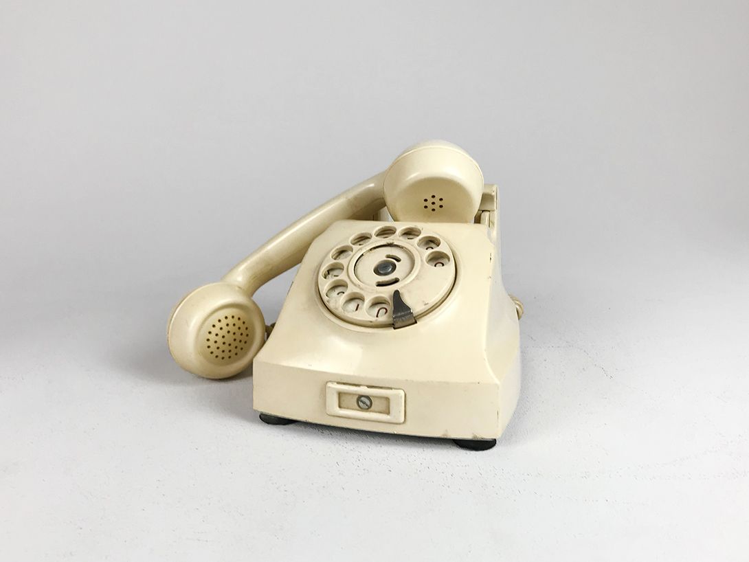 Foto Beige Hustelefon Telephone, Denmark