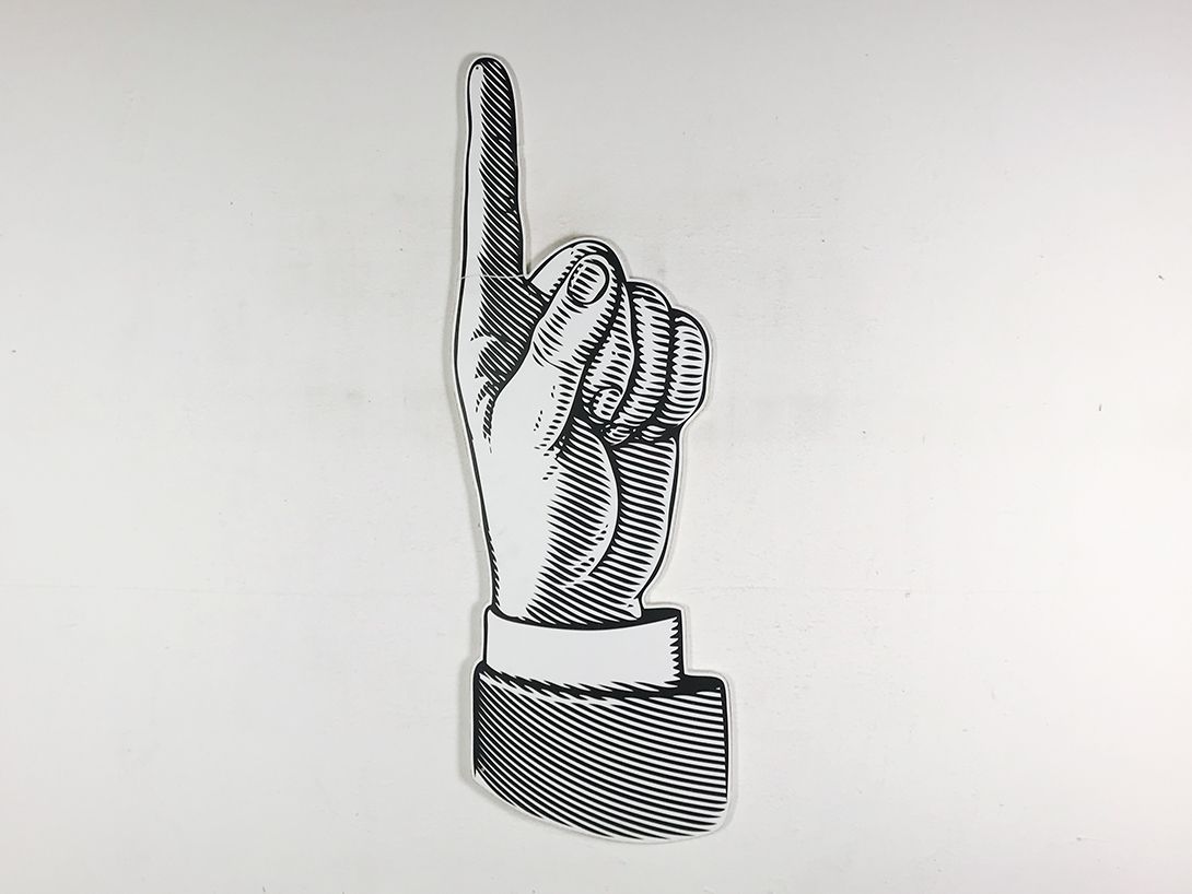 Foto Comic Hand Sign h37x110 7A6