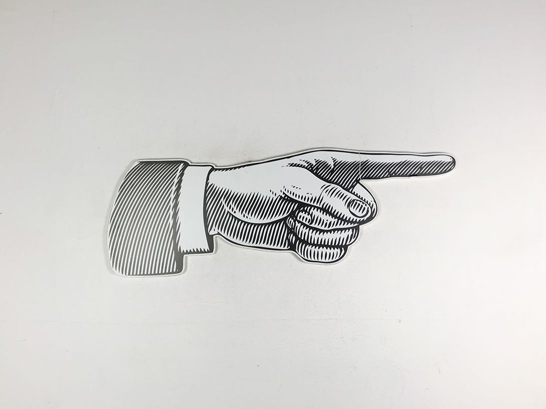 Foto Comic Hand Sign h37x110 7A6