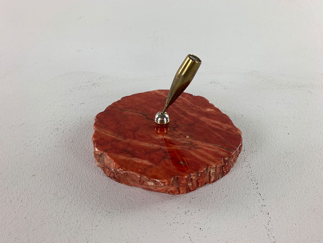 Foto Red Marble Pen Holder h10x13
