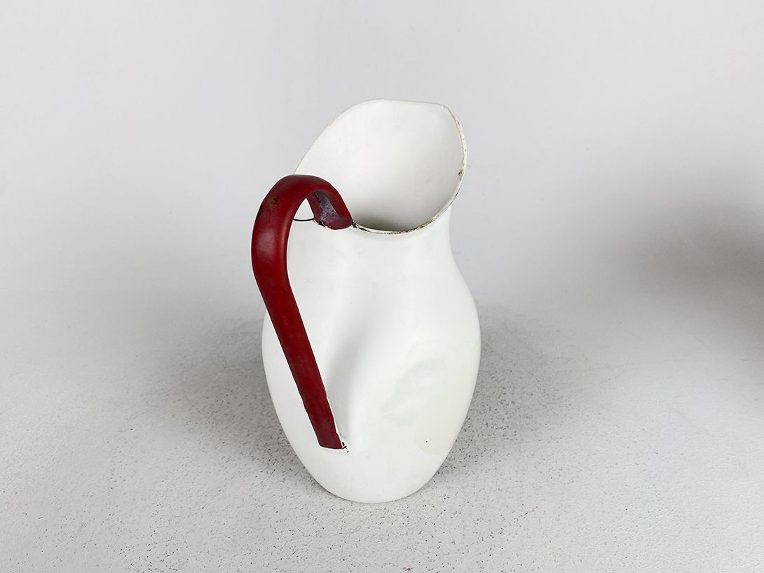 Foto White Enamel Jug h26x19x15