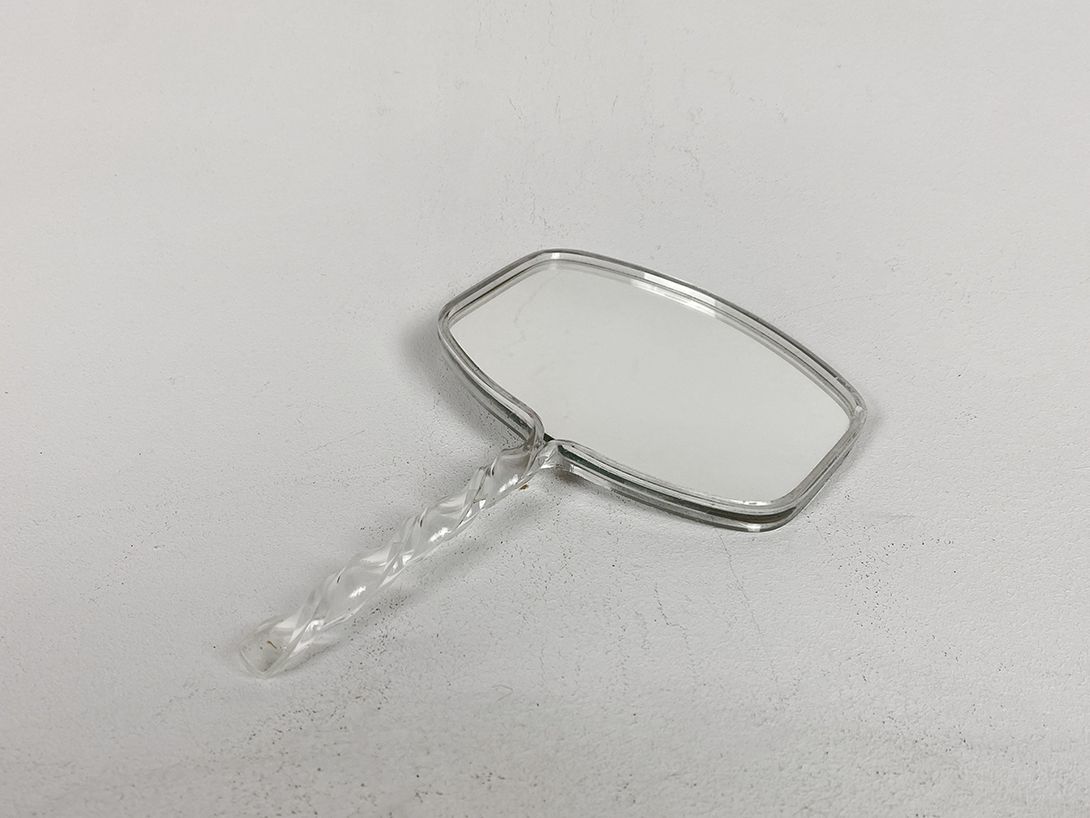 Foto Glass Hand Mirror h27x18x2