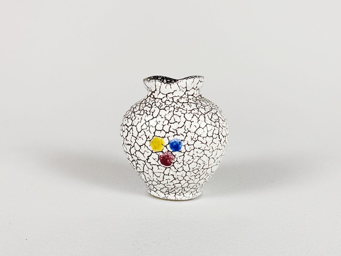 Foto Tiny Crack Patterned Ceramic Vase h10x9 A5
