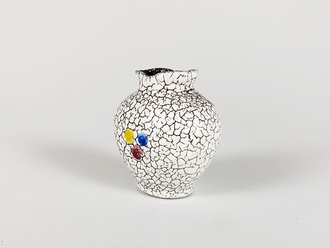 Foto Tiny Crack Patterned Ceramic Vase h10x9 A5