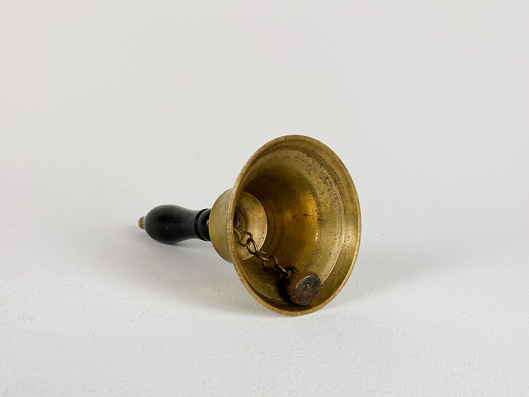 Foto Brass Bell with Black Handle h22x10