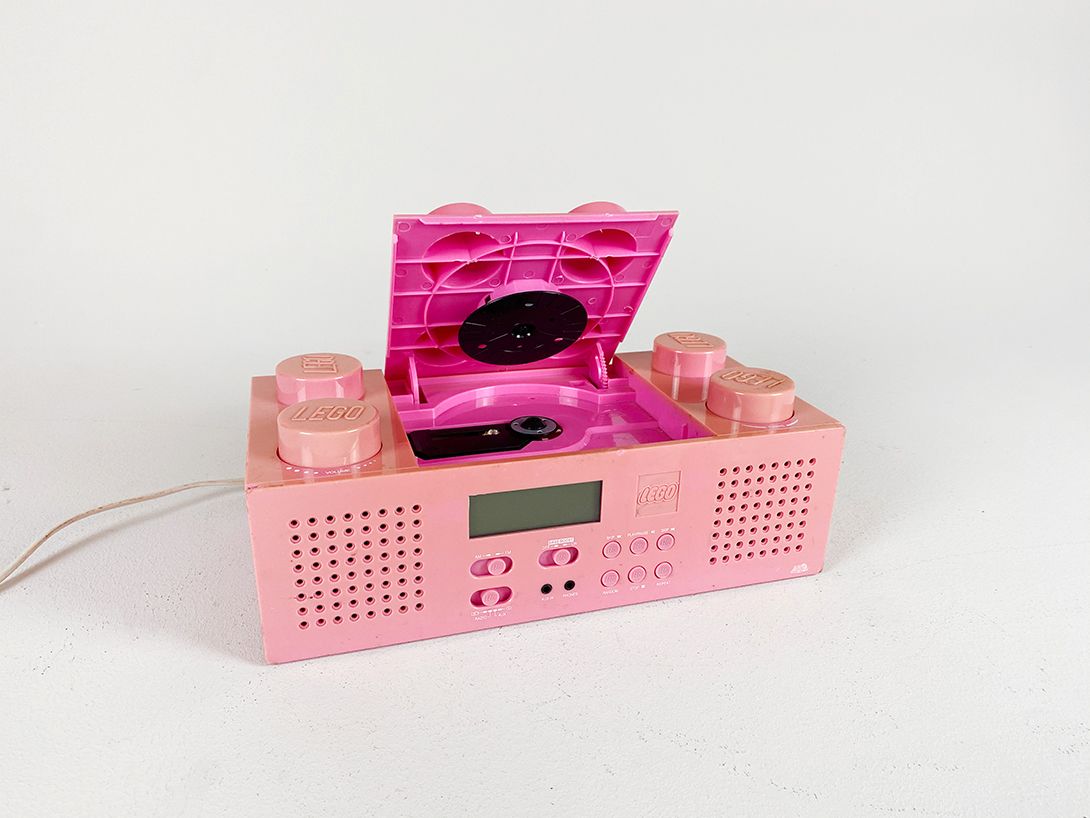 Foto Pink Lego Portable Boombox Radio