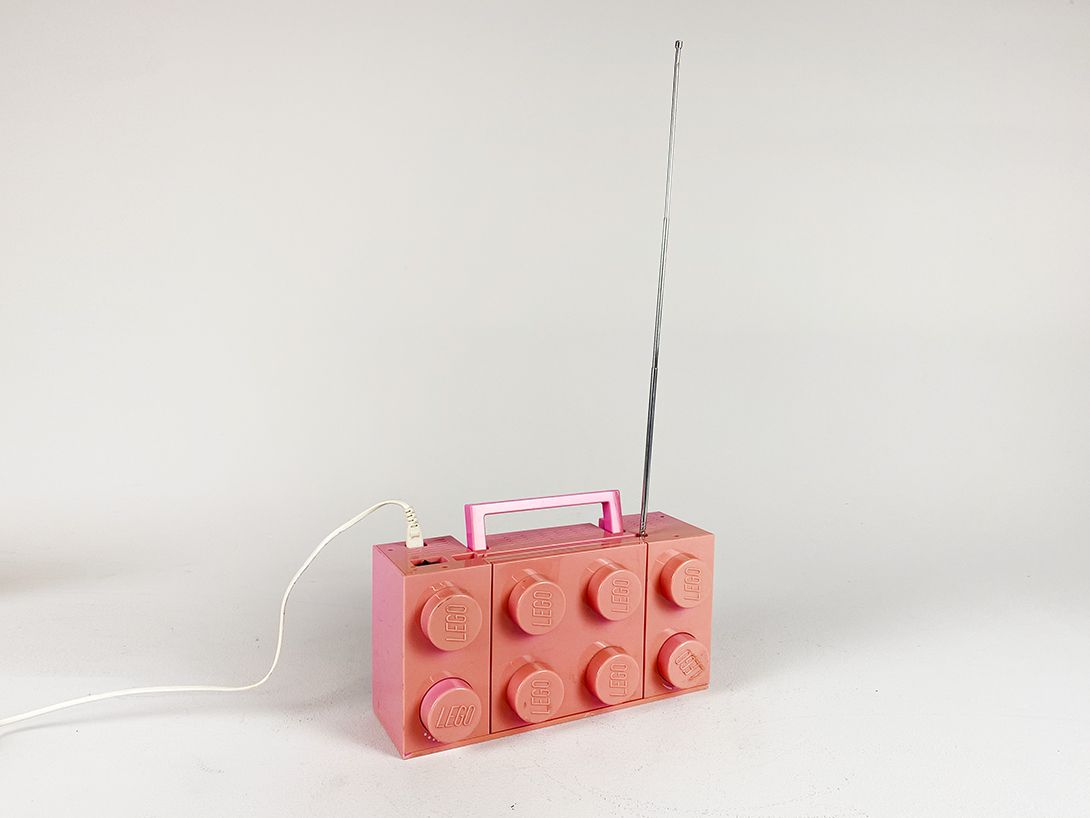 Foto Pink Lego Portable Boombox Radio