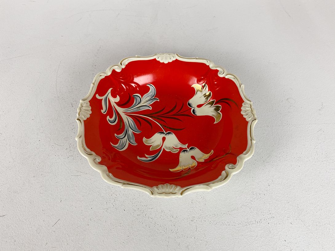 Foto Red Flower Plate