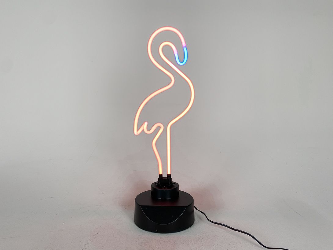 Foto LED Neon Flamingo Lamp Butlers h46