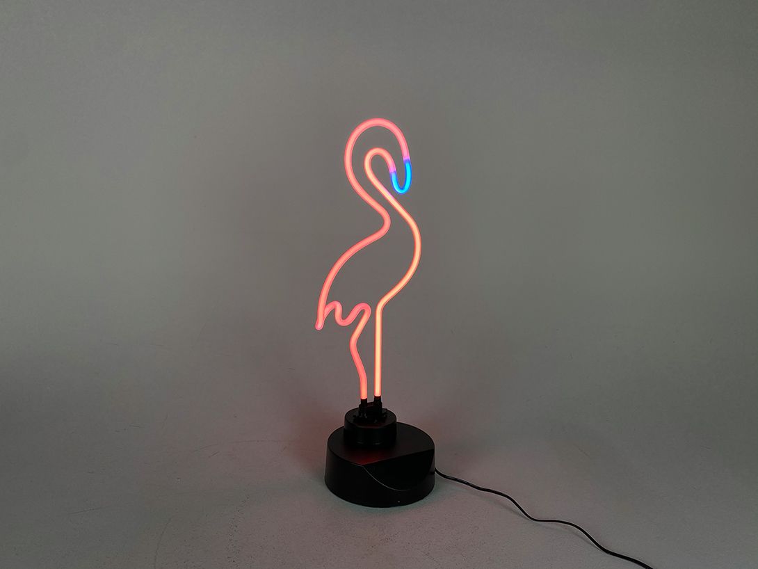 Foto LED Neon Flamingo Lamp Butlers h46