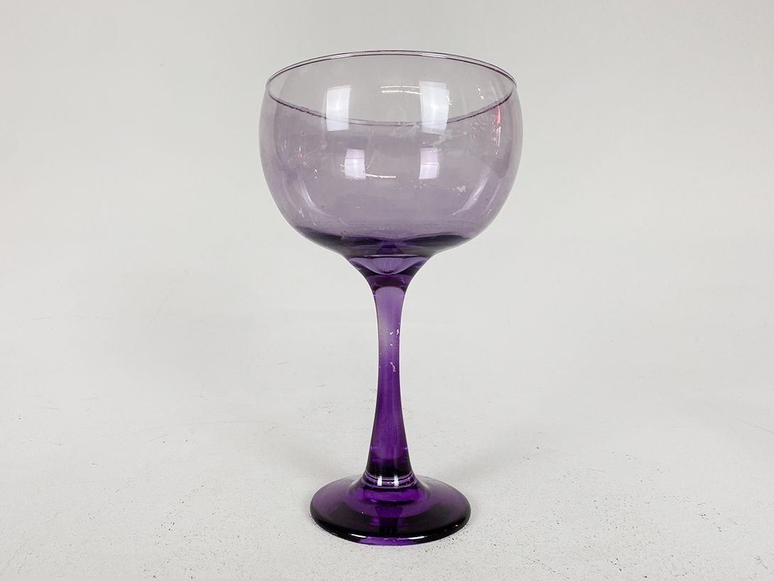 Foto Large Purple Glass Bowl h26x15