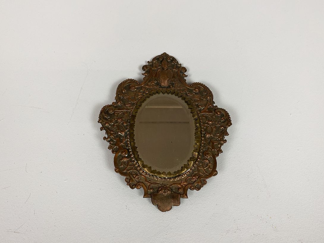 Foto Ornate Metal Mirror h27x20