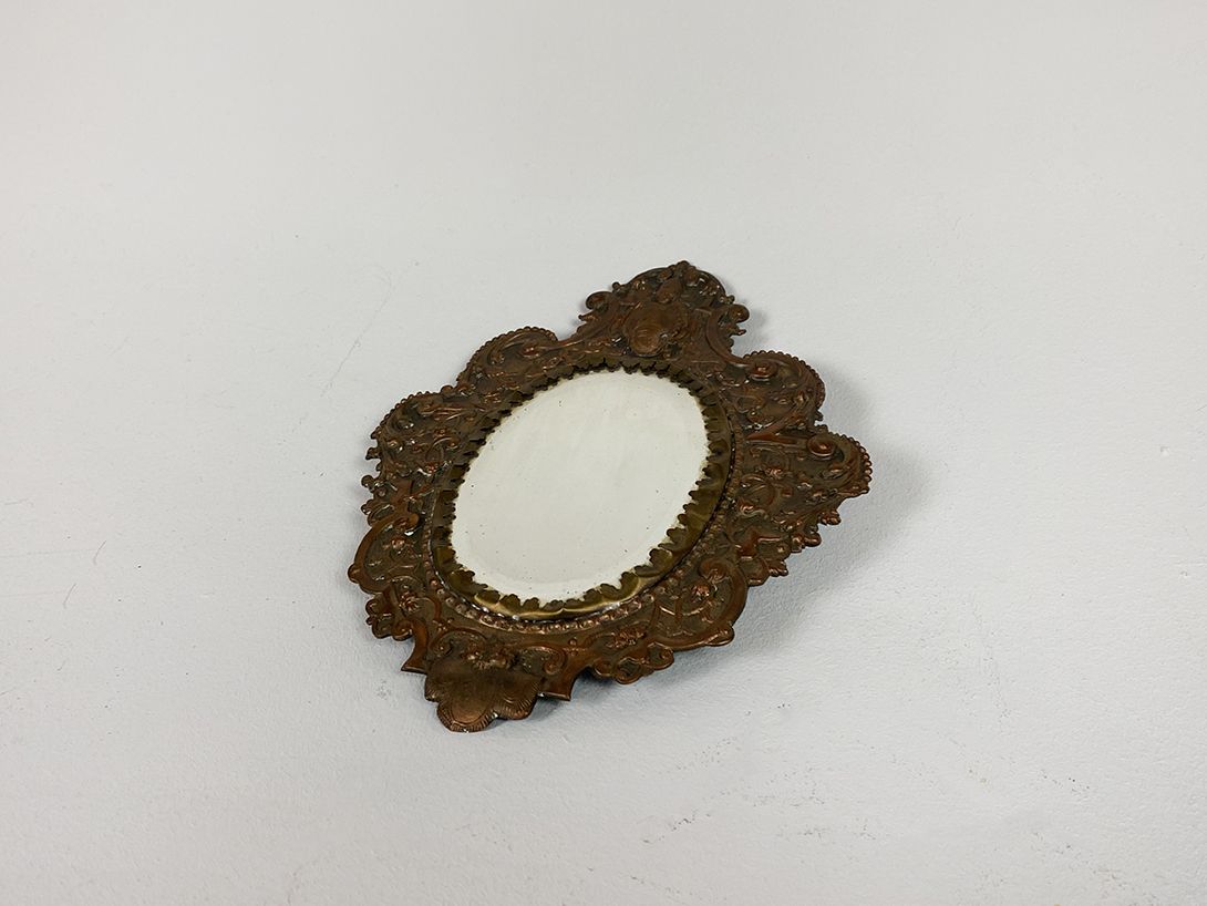 Foto Ornate Metal Mirror h27x20