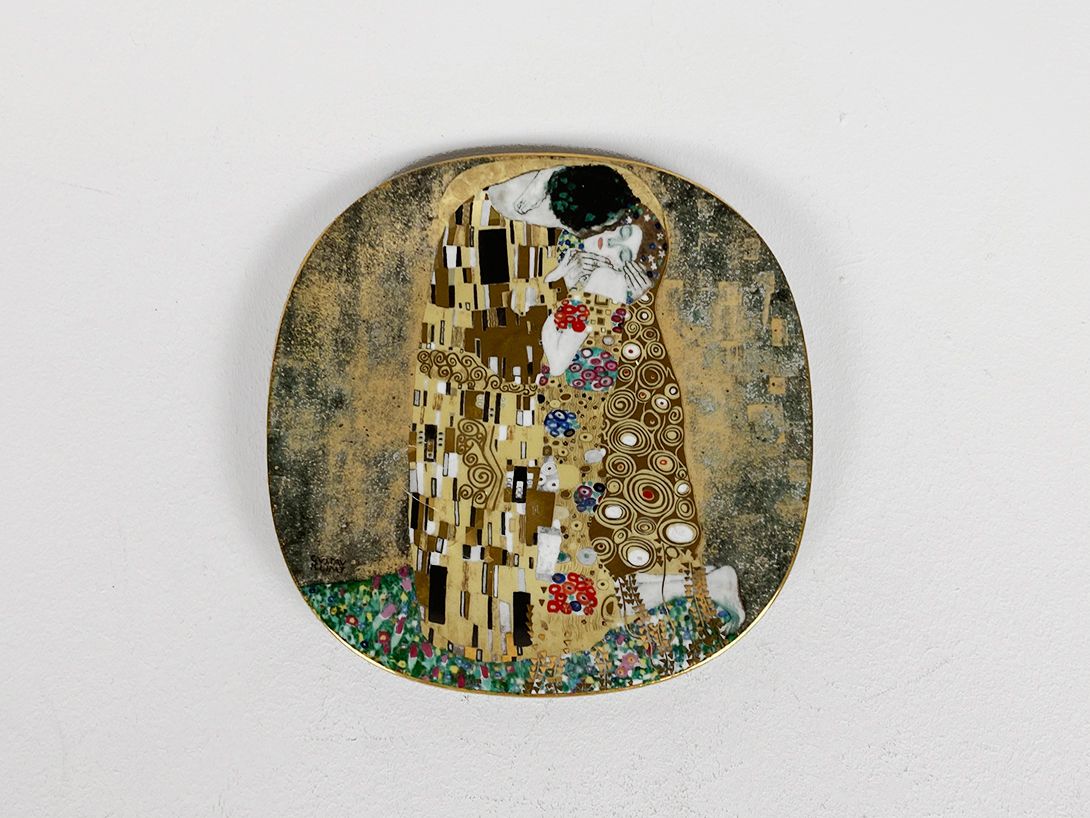 Foto Klimt Kiss Wall Plate ø21cm